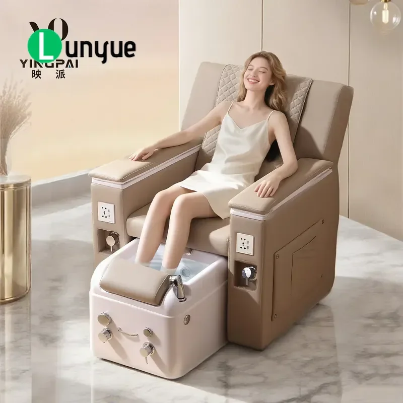 Electric Foot Spa Massage Sofa Adjustable Back Pedicure Station Commercial Furniture with Surf Jet for Professional Spa