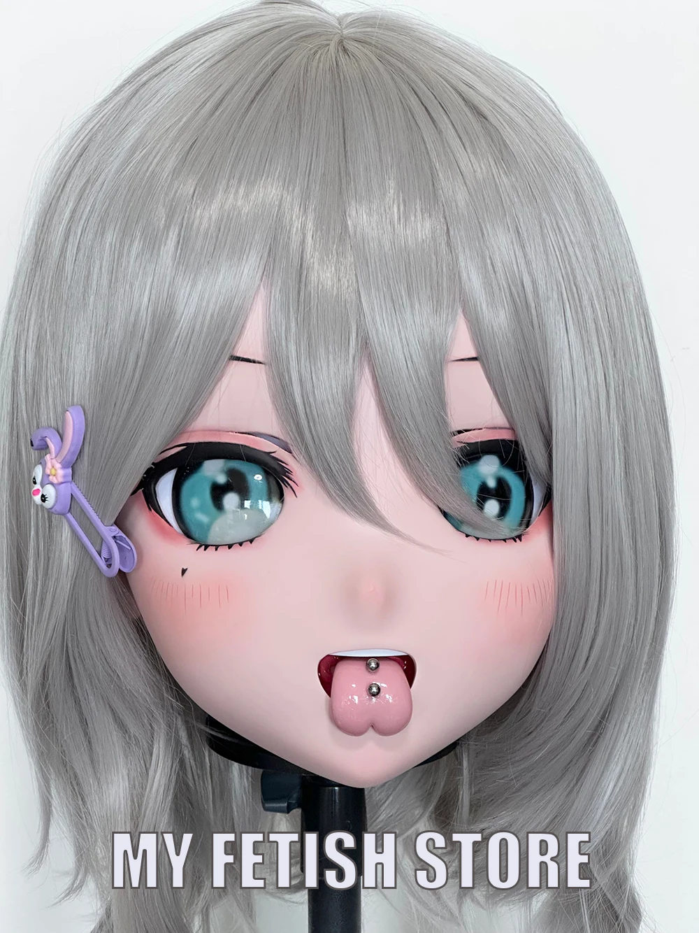 

(AL99) Customize Character Crossdress Female/Girl Resin Half/ Full Head With Lock Cosplay Japanese Anime Game Role Kigurumi Mask