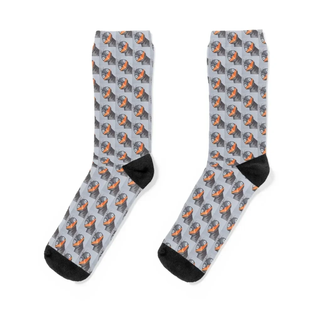 Kai - The Crested Auklet Socks floor gifts halloween Socks For Women Men's