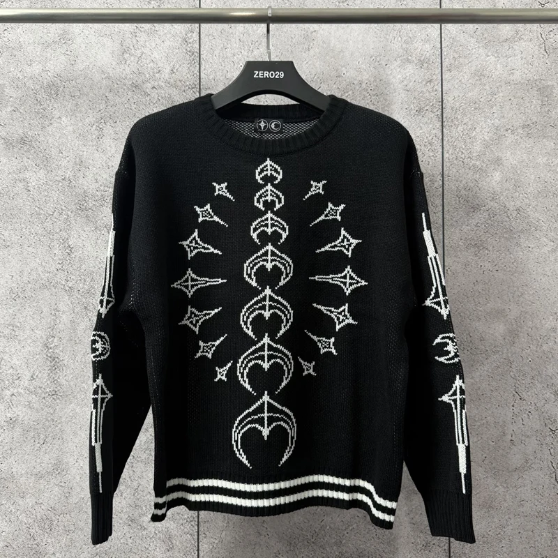 

Японский свитер Thug Club, пуловер, новинка 2025 года, стиль Харадзюку, логотип, узор, принт, повседневный универсальный пуловер THUG CLUB, свитер