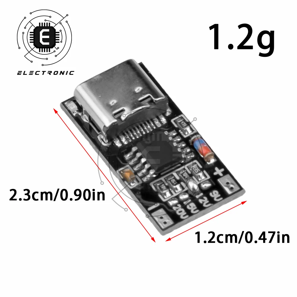 1Pc PD/QC 디코이 보드 고속 충전 USB 부스트 모듈 Type-c