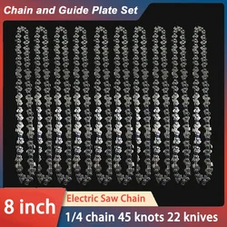 Saw Chain Mini 8 Inch 1/4 Chainsaw Chain 45 knots 22 knives Portable Electric Saw Mini Chainsaw Logging Saw Blade Pruning Chain