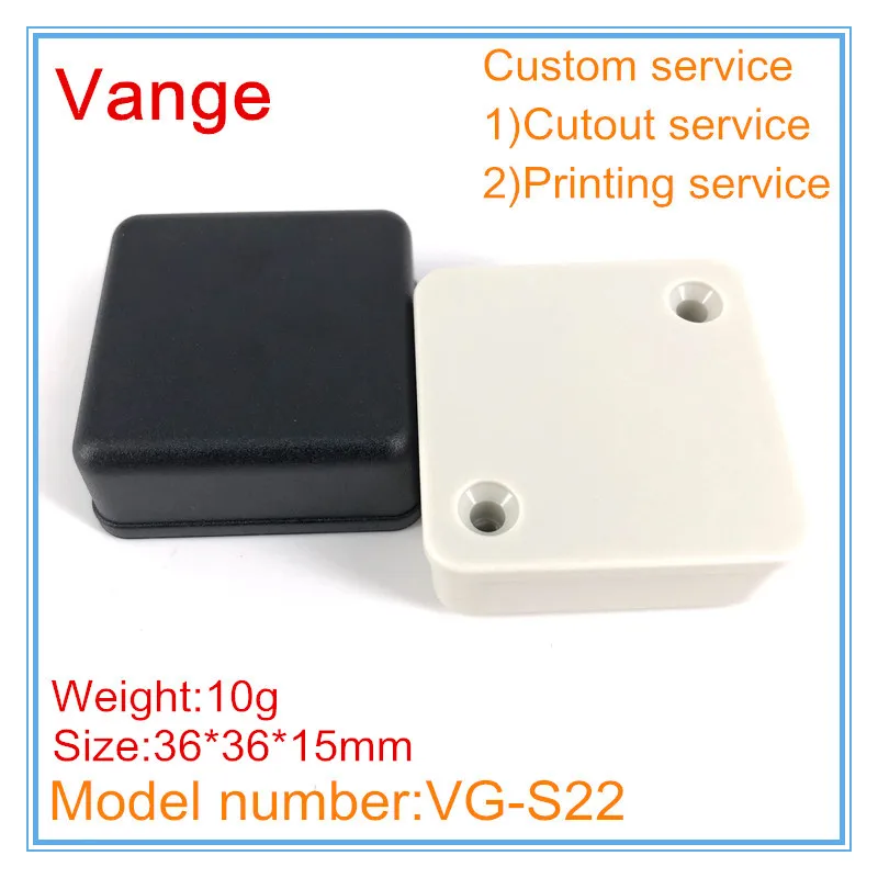 Vange صندوق توصيل كهربائي 36*36*15 مللي متر ABS البلاستيك لتقوم بها بنفسك الضميمة