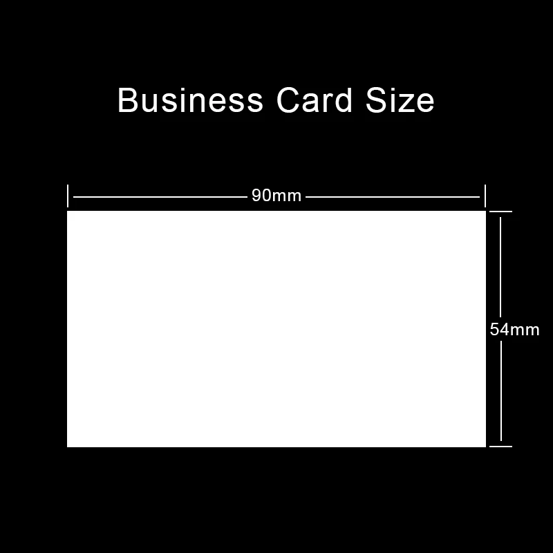 100PCS Customized Business Card High-end Gold foil Double-sided Printing Business Card  Paper 90*54MM