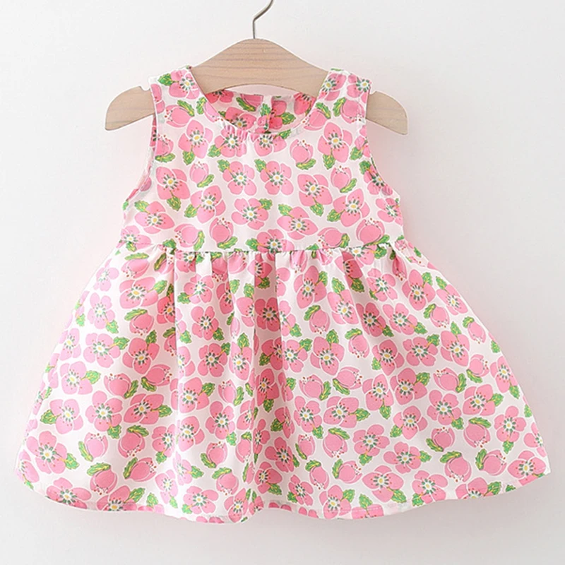 

Summer Korean Style Clothes Baby Boutique Clothing Cute Flowers Beach Princess Dress Toddler Outfits Infant Girls Dresses BC2376