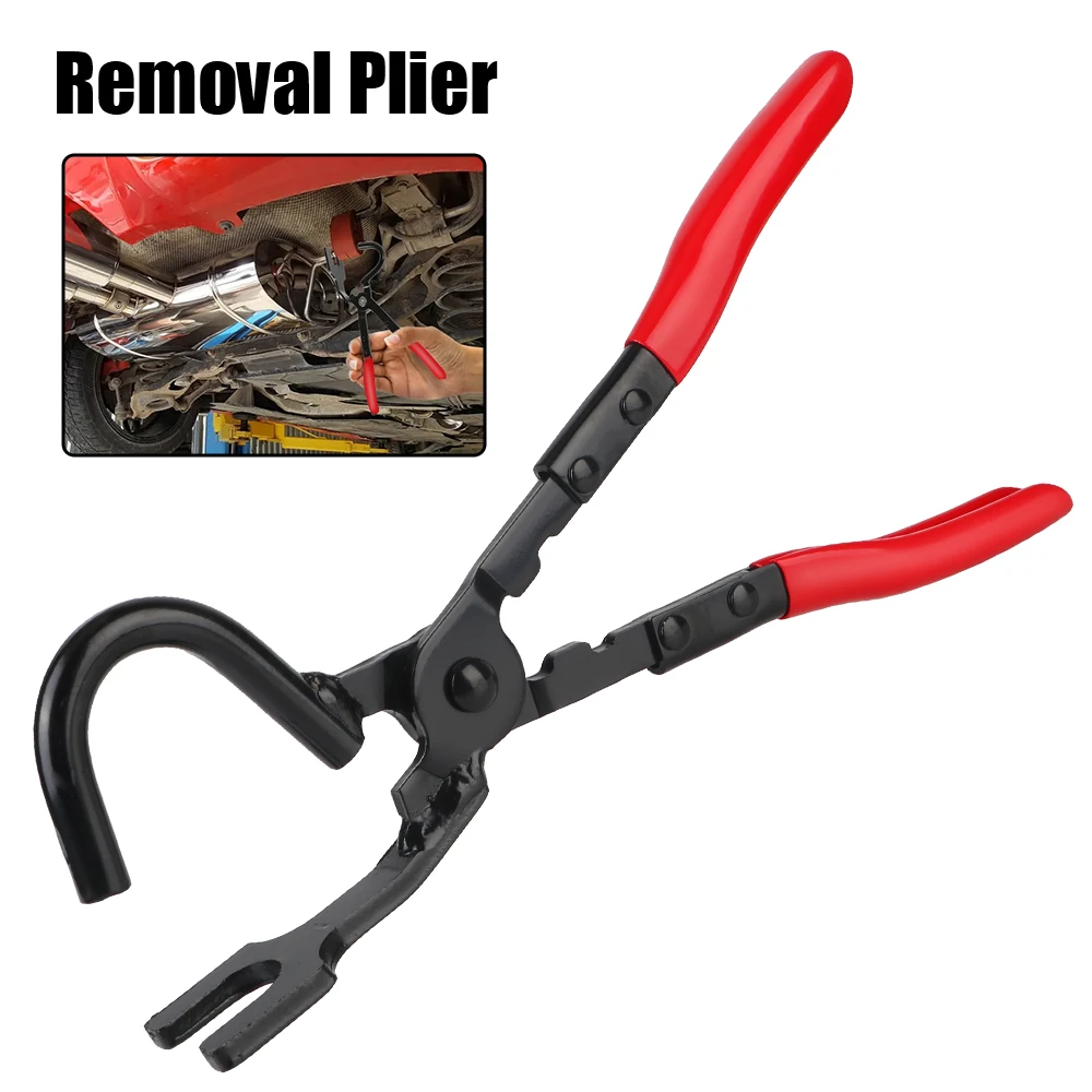 Car Exhaust Rubber Pad Pliers Exhaust Hanger Removal Puller Anti-Slip Handle Tools Exhaust Pipe Gasket Removal Plier