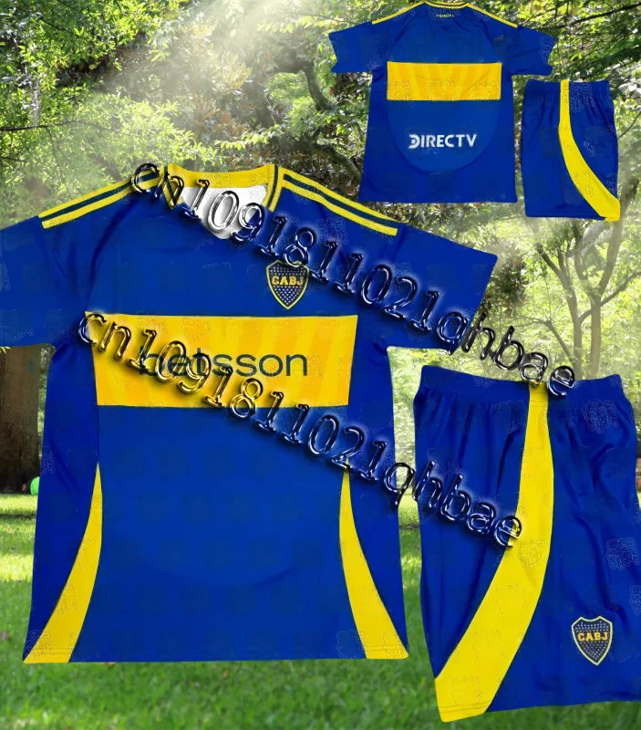 Camisetas de fútbol con estampado 3d 2025, conjunto amarillo de Boca Juniors, pantalones cortos de moda urbana para hombre, conjunto cómodo de verano para hombre