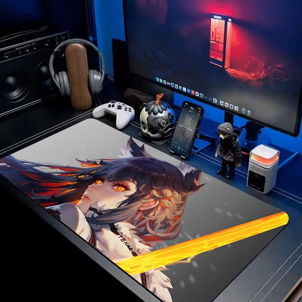 

Коврик для мыши T-Texas A-Arknights Очень большой игровой коврик для мыши, расширенная поверхность, нескользящий, гладкий, удобный для стола