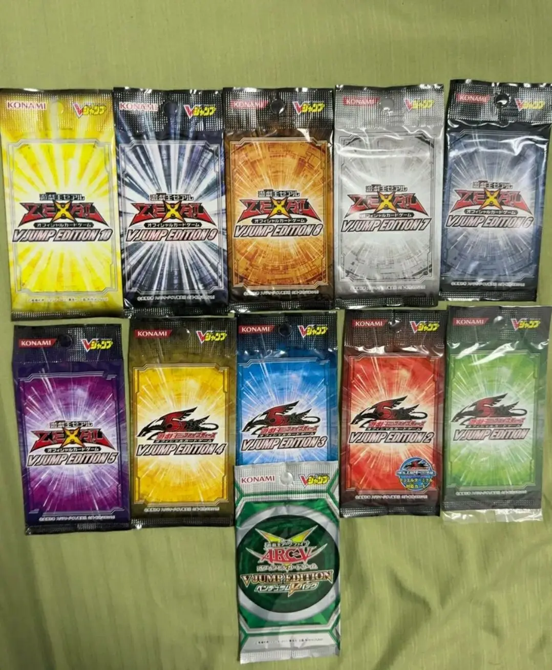 11Pcs Yugioh Master Duel Monsters V JUMP EDITION VE01-VE11 Japanese Collection Sealed Packs