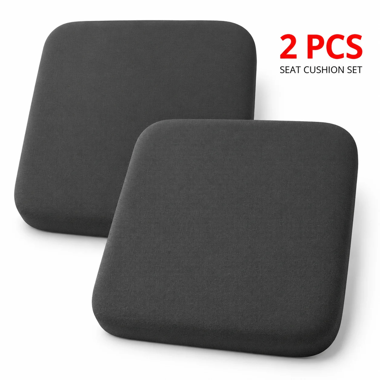 Office Chair Cushion - 超厚手のソフトフォームシートクッション、オフィスチェアや車用、長時間座っていても快適なサポートパッド、日常使いに最適