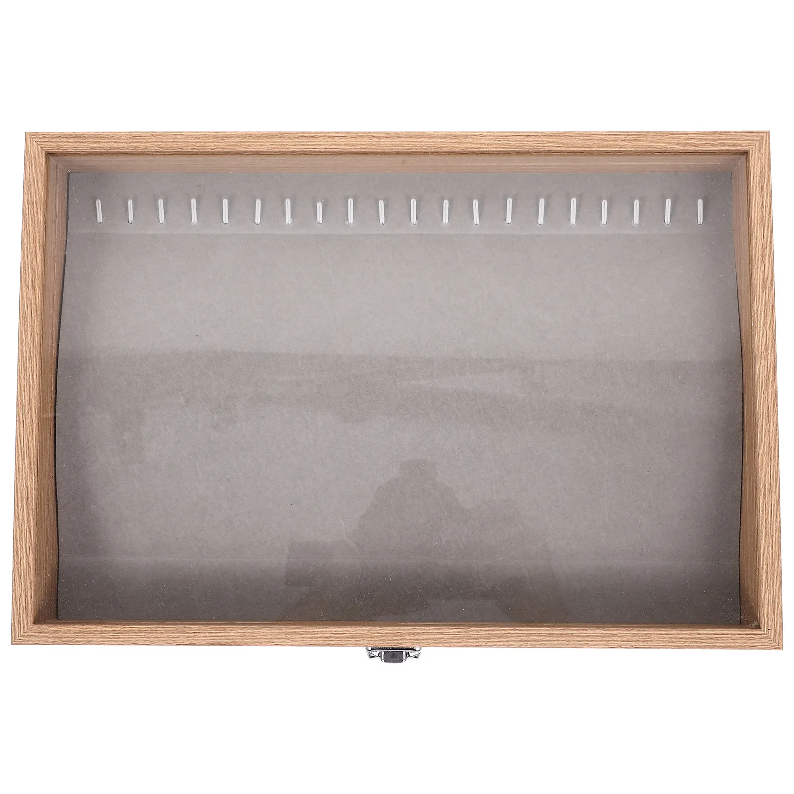 

Jewelry Organizer Box Clear Glass Lid Thin Stackable Jewelry Display Necklace Ring Earring Storage Necklace Storage Box