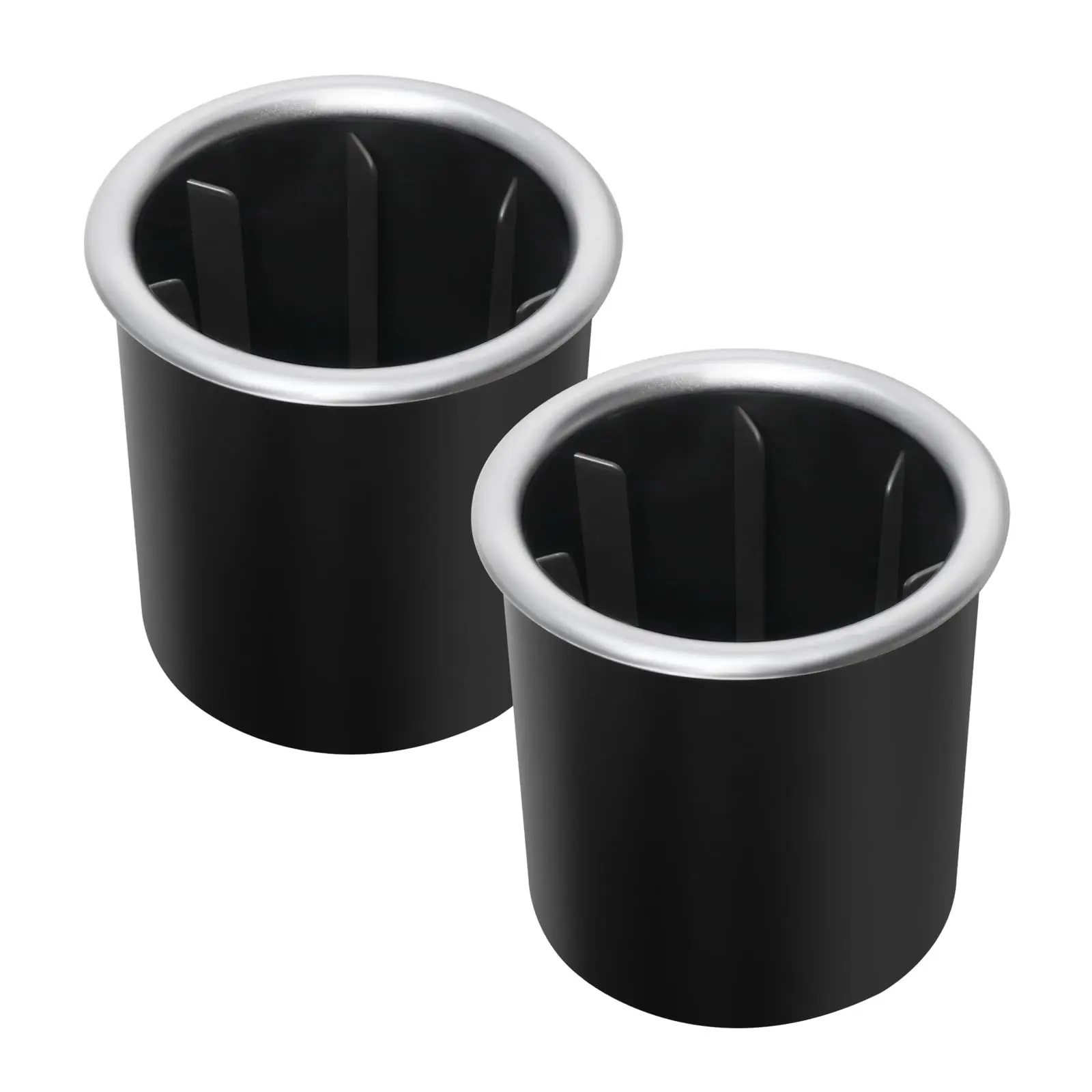 

Car Cup Holder Insert with Limiter, 2PCS Anti-Collision Silent Cupholder Insert, Universal Cup Holders Replacement for Car Truck