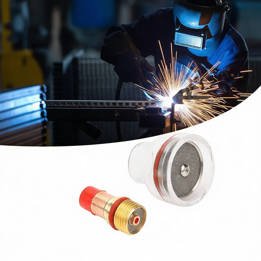 Professional TIG Welding Parts For WP17 WP18 WP26 Torch Clear Nozzle Cup Gas Lens Kit Copper Stainless Steel Welding Accessory