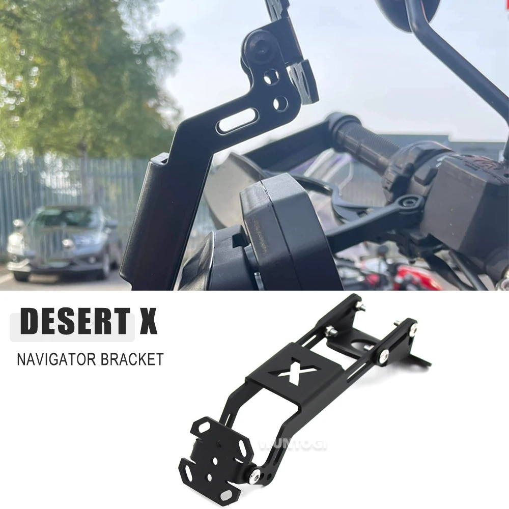 

2022 Desert X Accessories CNC Aluminium GPS Navigator Bracket For Ducati DesertX New Motorcycle Navigation Support