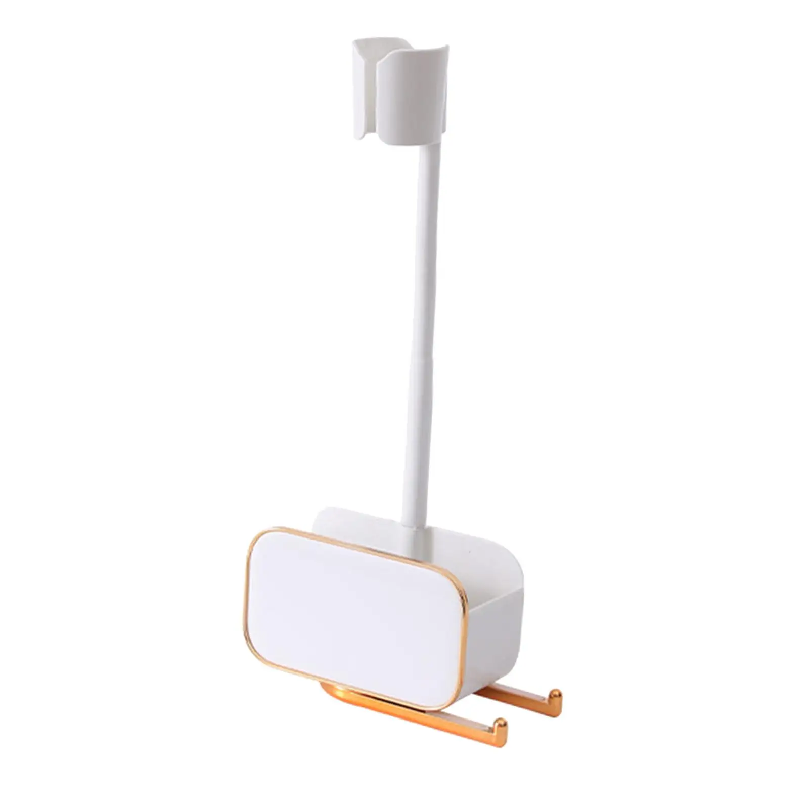 Wall Mount Hair Dryer Holder Stand Hanger, 180 Degrees Rotatable Storage Rack