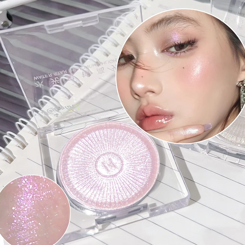 3 Colors Highlighter Galaxy Diamond Glitter Highlighter Dust Pigment Loose Powder Contouring Lasting Face Shimmer Palette Makeup