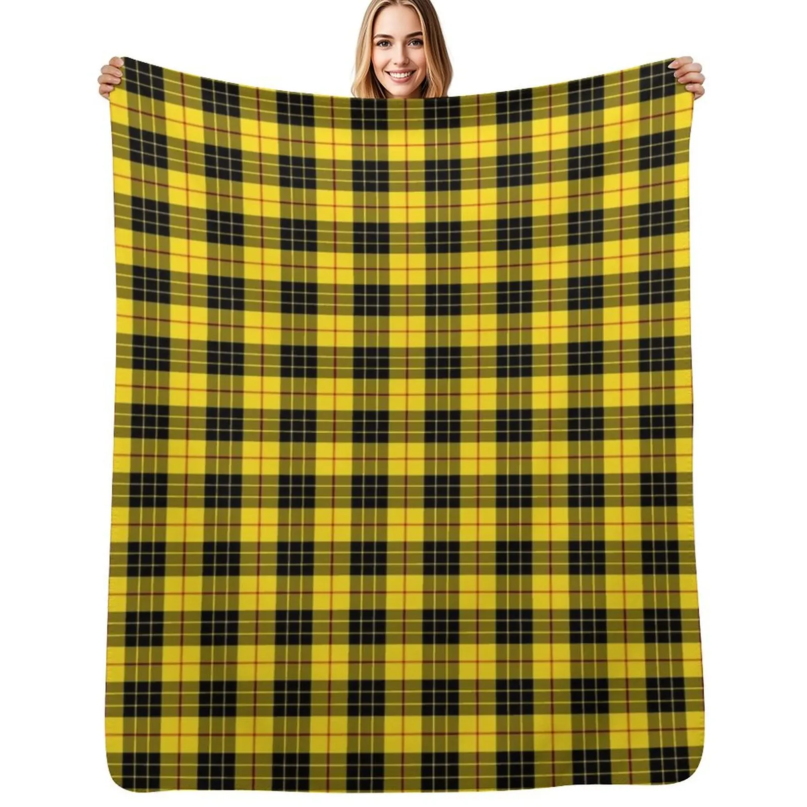 

Clan MacLeod Tartan Throw Blanket Cozy Napping Blanket Gift for Mom Dad