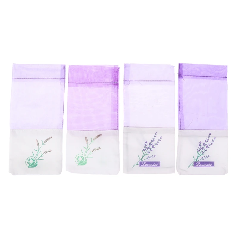 10pcs Empty Sachet Bags Portable Flower Printing Beautiful Lavender Fragrance Sachet Bags for Seeds Dry Flowers Storage