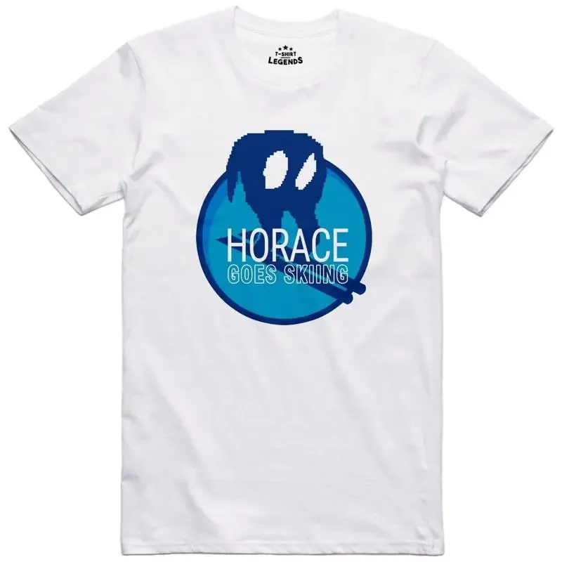 Horace Goes Skiing Camiseta Hombre Retro Ordenador 8 Bit Licencia Oficial Top T shirt