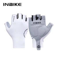 INBIKE-guantes de ciclismo para mujer, guantes de ciclismo de verano, acolchados, de medio dedo, absorbentes de golpes, accesorios para bicicleta de montaña y carretera