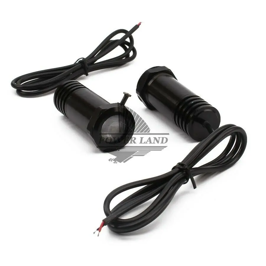 2x White Wired Cummins Logo Car Door Led Welcome Courtesy Laser Shadow Projector Lights for MOPAR RAM 1500 3500 2500