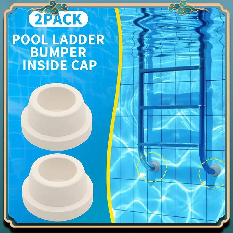 4 Pack Pool Ladder Rubber Stopper Bumpers,For 1.90Inch Ladder Tubing For Protect Swimming Pool Liner,Ladder Foot Cover Highly Re
