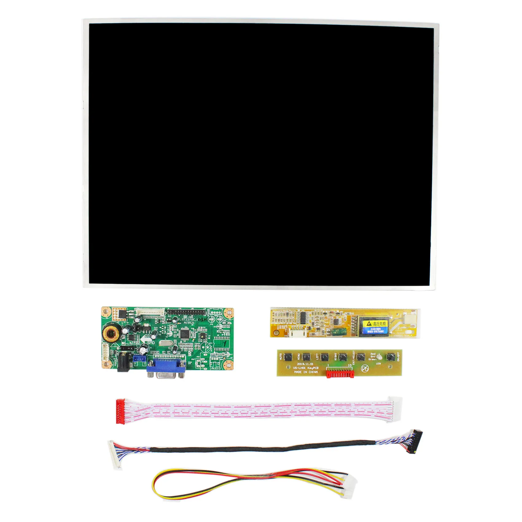 Imagem -02 - Placa Controladora Lcd Vga Rt2270c 133 Polegadas Tm133xg Tela Lcd 1024x768