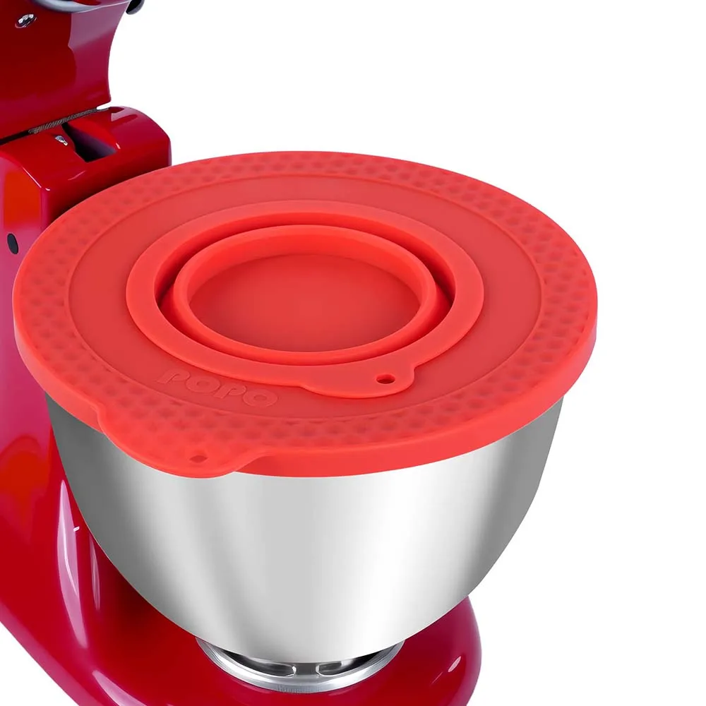 Tampa Protetora de Silicone para Batedeira KitchenAid de 4.5-5 Quartos com Cabeça Inclinável e Tigela Dobrável Pequena