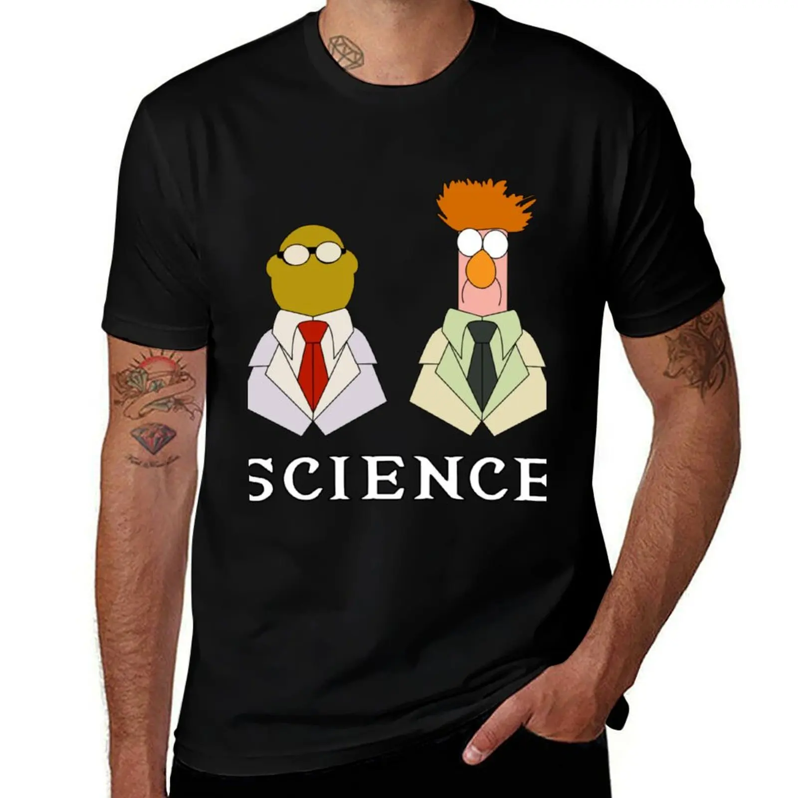 Muppets Show Science Lab T-Shirt Athletic Quick Dry for Men T-Shirt