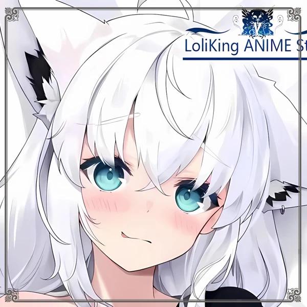 Vtuber Shirakami Fubuki GIRL Sex Dakimakura Hing Body Case Otaku Pillow Cushion Bed Ings Xmas Gift GAME
