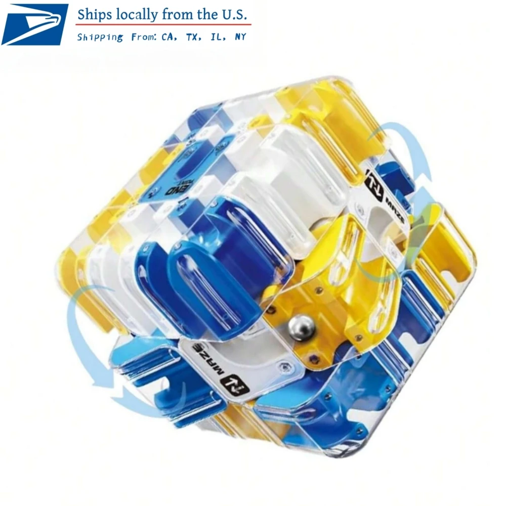 

3D Rolling Ball Maze Cube Puzzle With Relax Fidget Game,3-step Challenge For Parties Competition For Christmas Valentine Easter