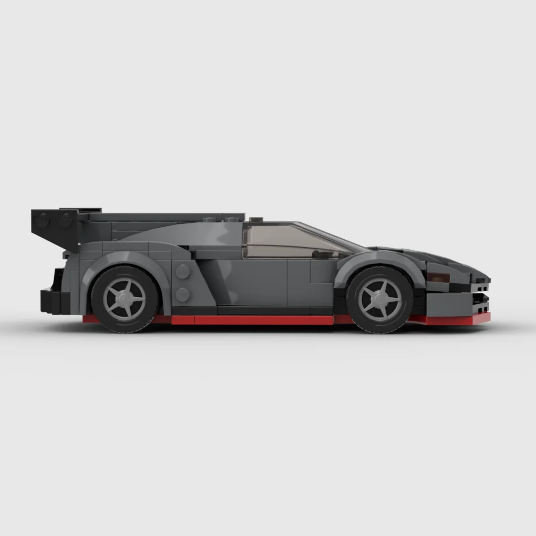 MOC Lambo Poison racing sports car Vehicle Speed Champion Racer Building Blocks Brick Creative Garage Toys for Boys Gifts