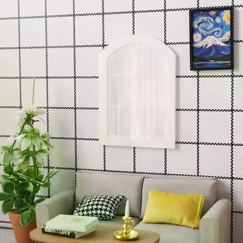 [JT]1개 1/12 인형집 시뮬레이션 창틀 모델 인형집 생활 장면 가구 장식 미니어처 건축 소품