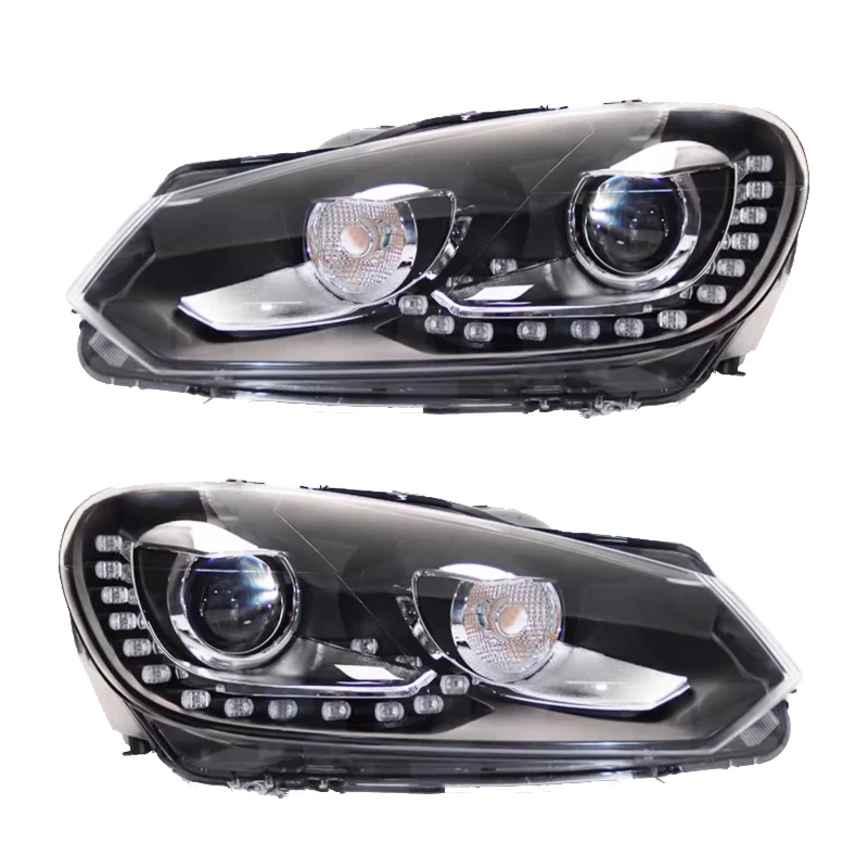 

For Vw Golf 6 2010 2012 MK6 Accessories Halogen Headlamp Head Lights Upgrade GTI Style LED Golf 6 Headlights