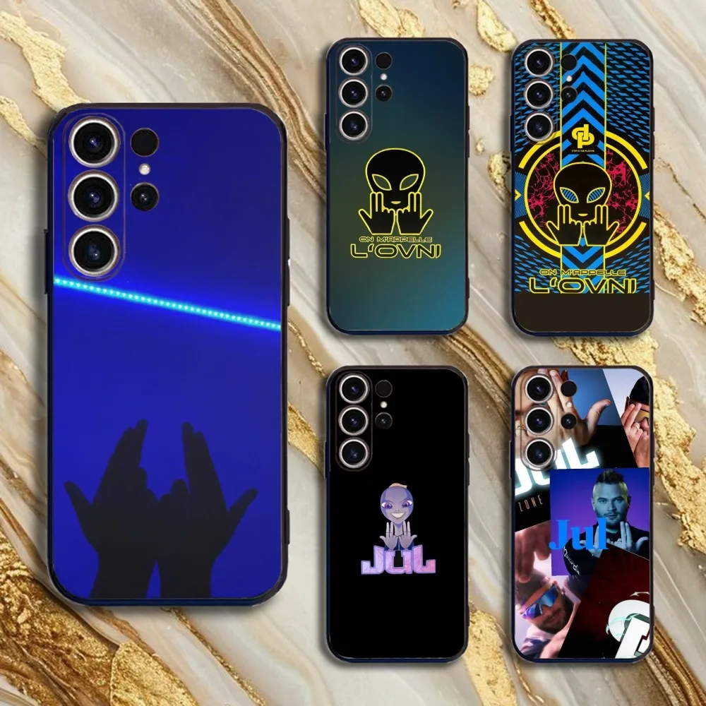 

JUL Phone Case For SamsungS25,24,21,22,23,30,Ultra,20,Plus,Fe,Lite,Note,10,9,5G Black Cover