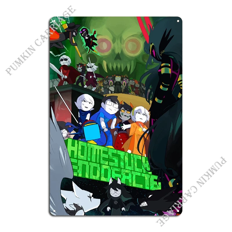 Homestuck Metal Sign Club Bar Home Cinema Plaques Tin Sign Poster