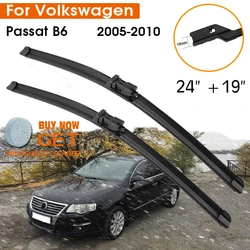 Car Wiper Blade For Volkswagen Passat B6 2005-2010 Windshield Rubber Silicon Refill Front Window Wiper 24