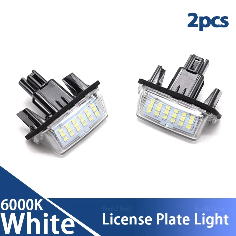 2Pcs LED License Number Plate Light Lamps For Toyota Camry Avalon Auris E18 Vios Esquire Esquire EZ Noah Proace City SAI