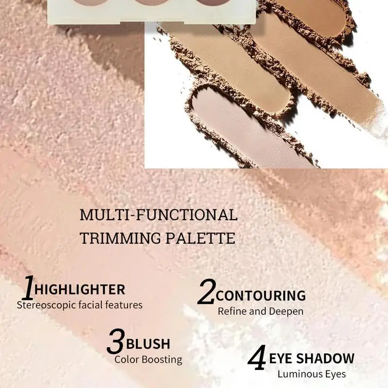 Nieuwe 6 Kleuren Gezicht Markeerstift Poeder Contour Palet Corrector Poeder Palet Contouren Markeerstift Bronzer Make-Up Poeder