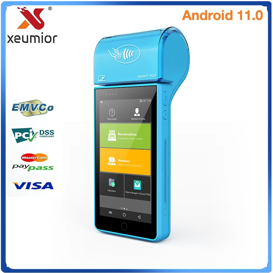 Mini Portable Android Mobile Pos Software System Handheld POS Payment Machine with Chip IC NFC Card Reader for Banking Business