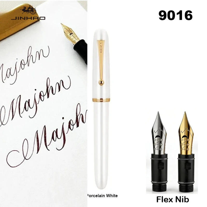 Pióro wieczne Jinhao 9016, akrylowe, transparentne, luksusowe, z piórem Majohn Flex, do pisania, artykuły biurowe, szkolne, artykuły papiernicze. — zdjęcie produktu 5
