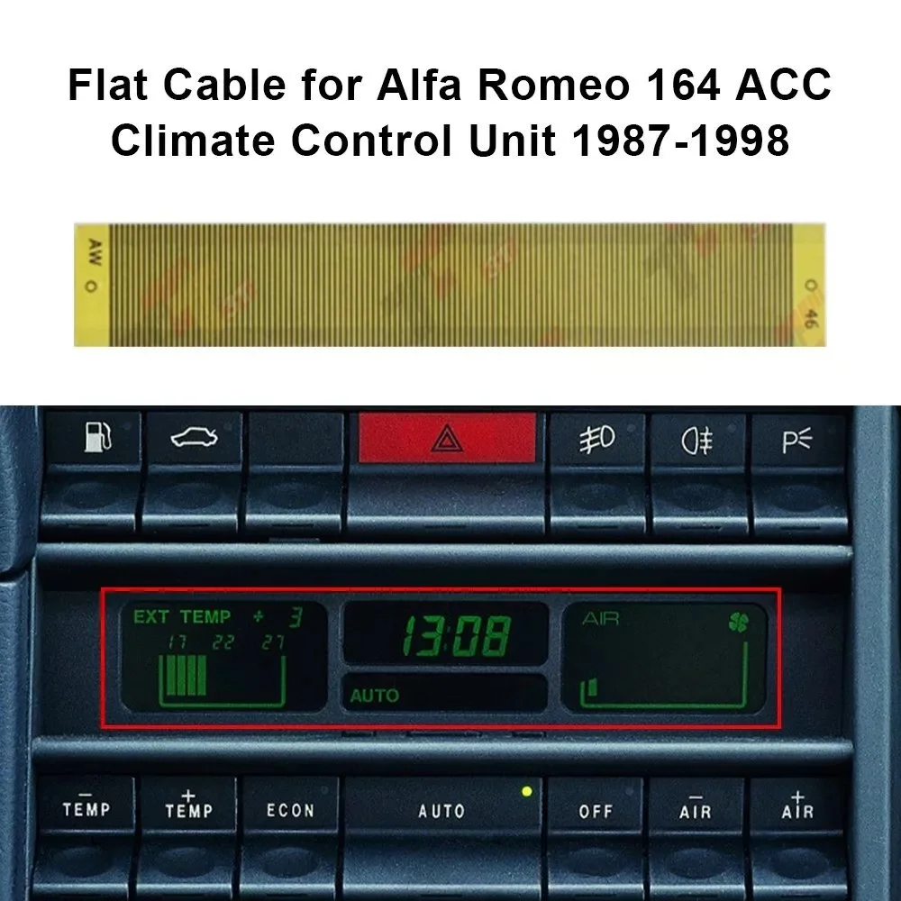 Flachkabel für Alfa Romeo 164 ACC Klimasteuergerät – Detail 2