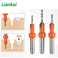 1pcs 8mm 10mm Shank HSS Woodworking Countersink Router Bit Set Screw Extractor Remon Demolition Drill bits and reaming drills