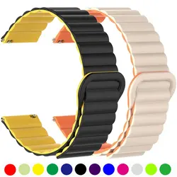 20mm 22mm Magnetic Loop band For Amazfit GTS4/2/3/3pro/GTS2 Mini/GTR 4 42mm/47mm/GTR2/2e/stratos belt bracelet Amazfit bip strap