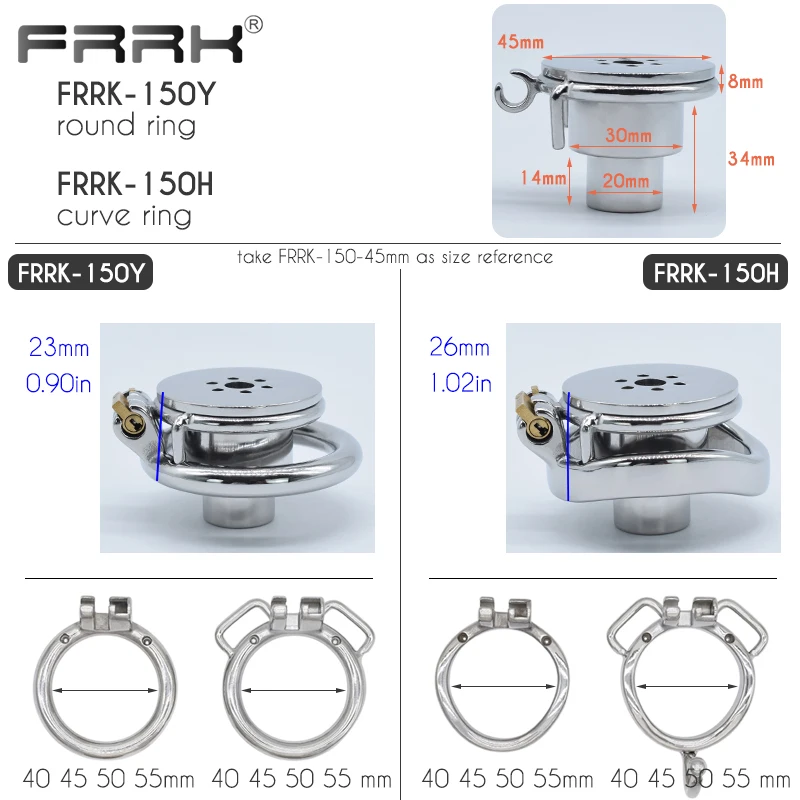 FRRK Urethral Inverted Chastity Cage With Chastity Band Belt Stainless Steel Cock Lock Penis Rings Adults Sex Toys Shop 페니스링