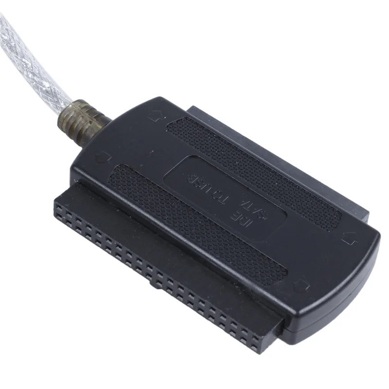 2X USB 2.03.52.5 IDE SATA Hard Disk Drive HDD Adaptor Kabel Konverter Hitam