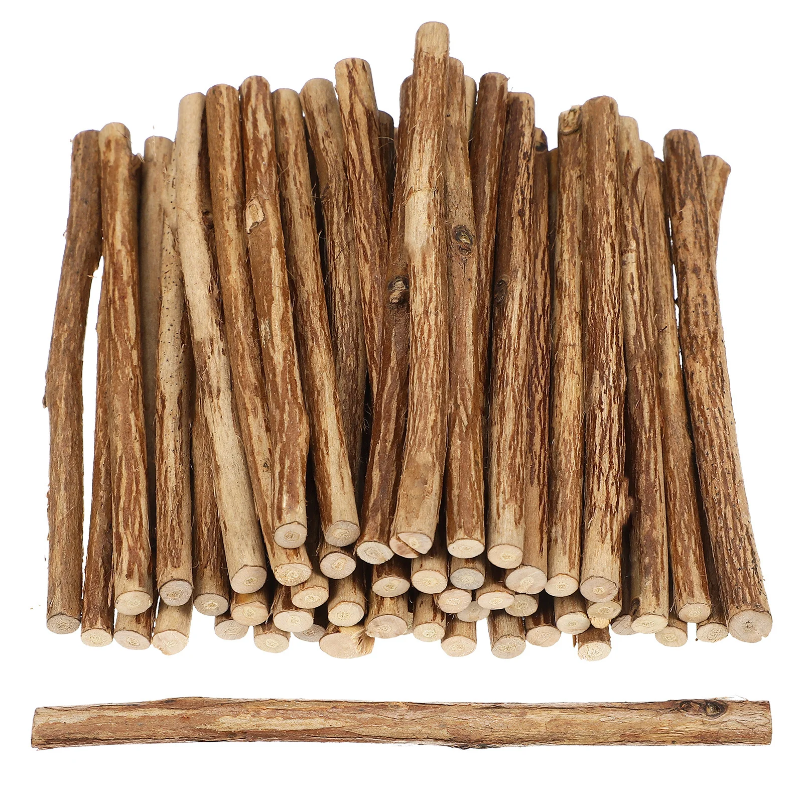 

50 pcs Craft Wood Sticks Natural Unfinished Log Sticks For Diy Christmas Tree Birdhouse Wall Hanging Rustic Home Decor Wooden