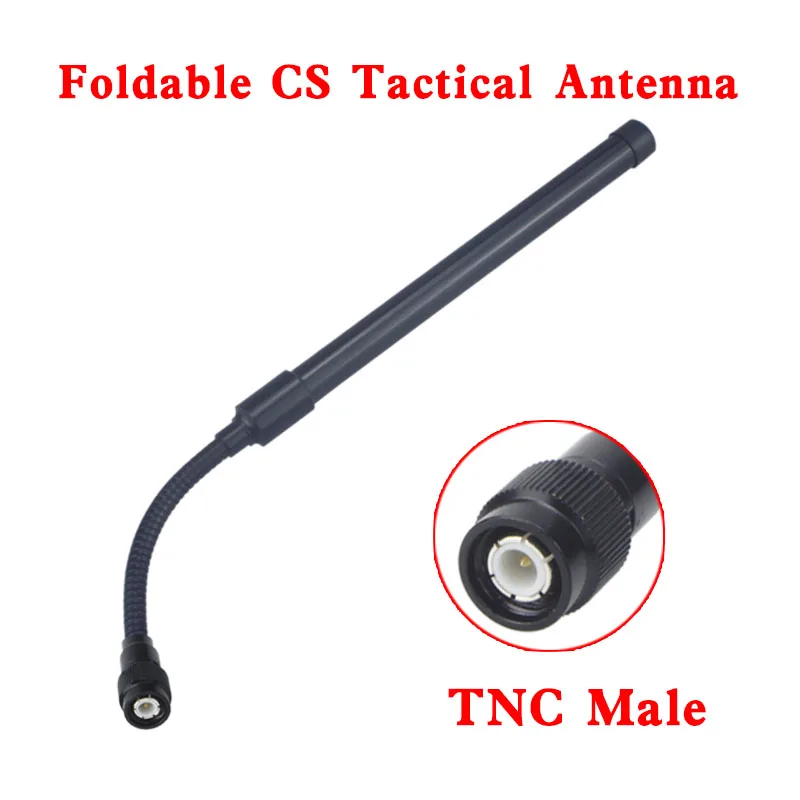 

TNC Connector U.S.Army Dual Band 144/430Mhz Foldable CS Tactical Antenna For Kenwood TK-378 Harris AN/PRC-152 148 Marantz Walki