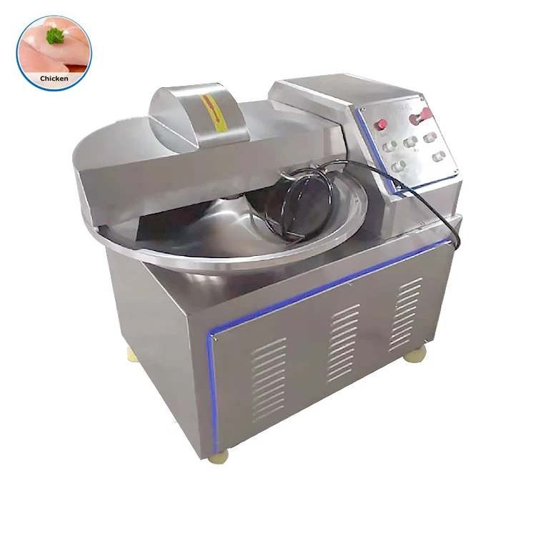 Meat bowl cutter and mixer meat chopping mixing?machine meat chopper 6 blade