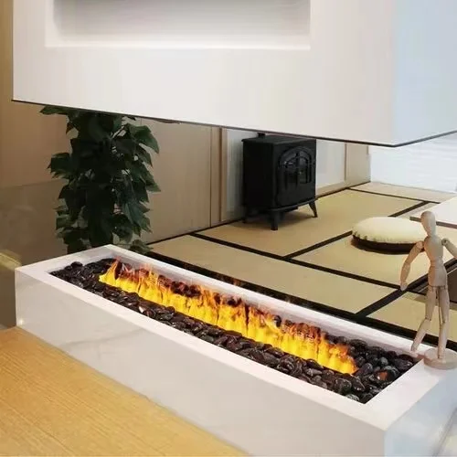 Atomized fireplace flame humidifier embedded customized home heating intelligent decoration electronics